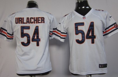 Nike Youth NFL Chicago Bears 54 Brian Urlacher White Game Jersey